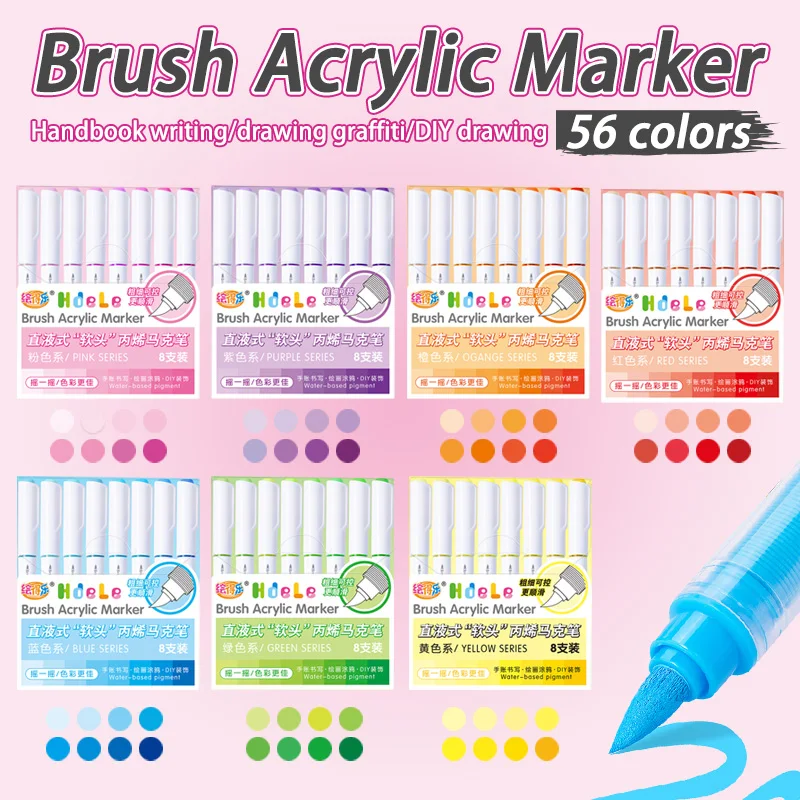 Copic Marker Sketch - Hdele 8~120 Colors Acrylic Marker Pen