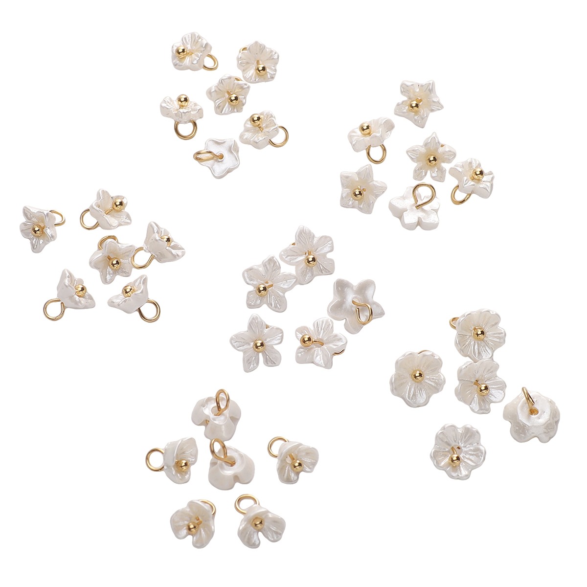 Flower Preservation Resin - 5pcs White Mini Small Flowers Resin