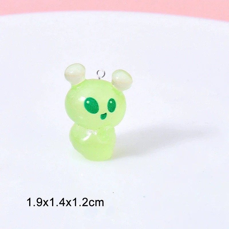 10Pcs Luminous Mini Green Alie - Resin Craft Projects ulasan dan harga