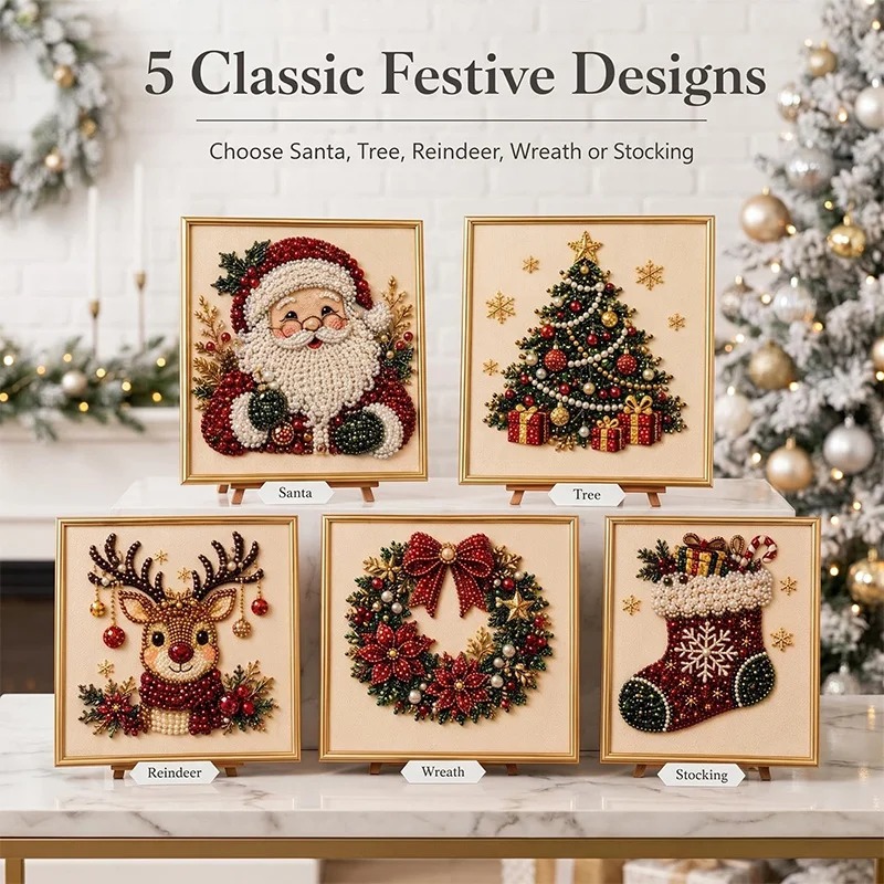Christmas Pearl Diamond Painti - Resin Craft For Beginners ulasan dan harga
