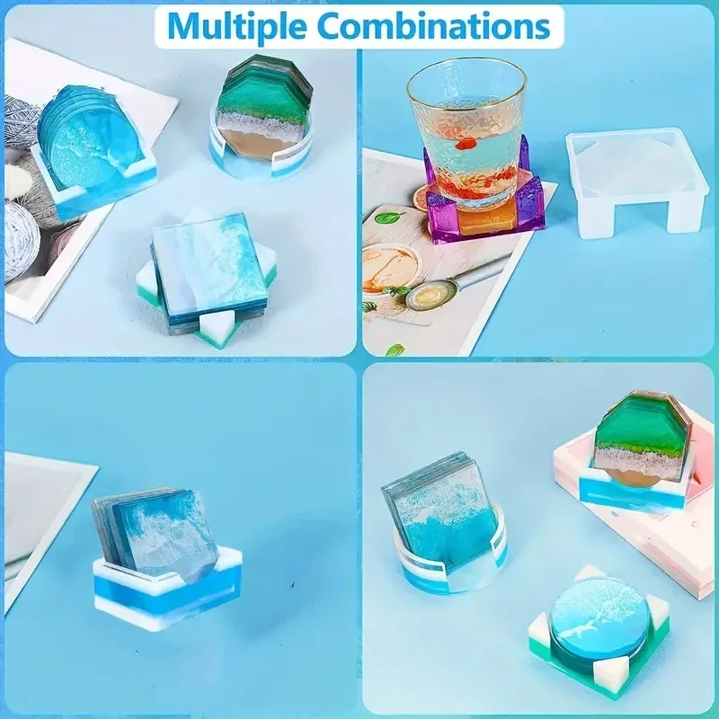 5Pcs/Set DlY Epoxy Resin Cup C - Coaster Mold Round ulasan dan harga
