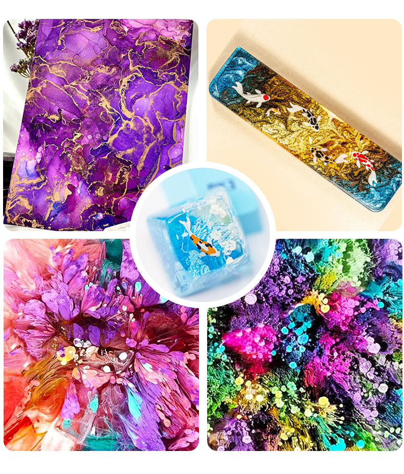10ml Alcohol Ink Art Epoxy Res - Epoxy Uv Resin Kit ulasan dan harga