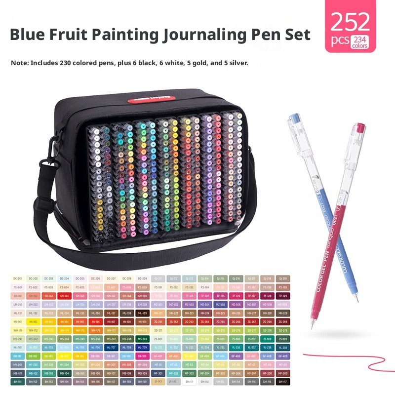 252Pcs 234 Colors Fine Tip Gel - Copic Marker Sketch ulasan dan harga