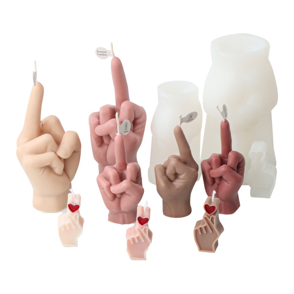 3D Irregular Gesture Finger Si - Resin Craft Ideas ulasan dan harga