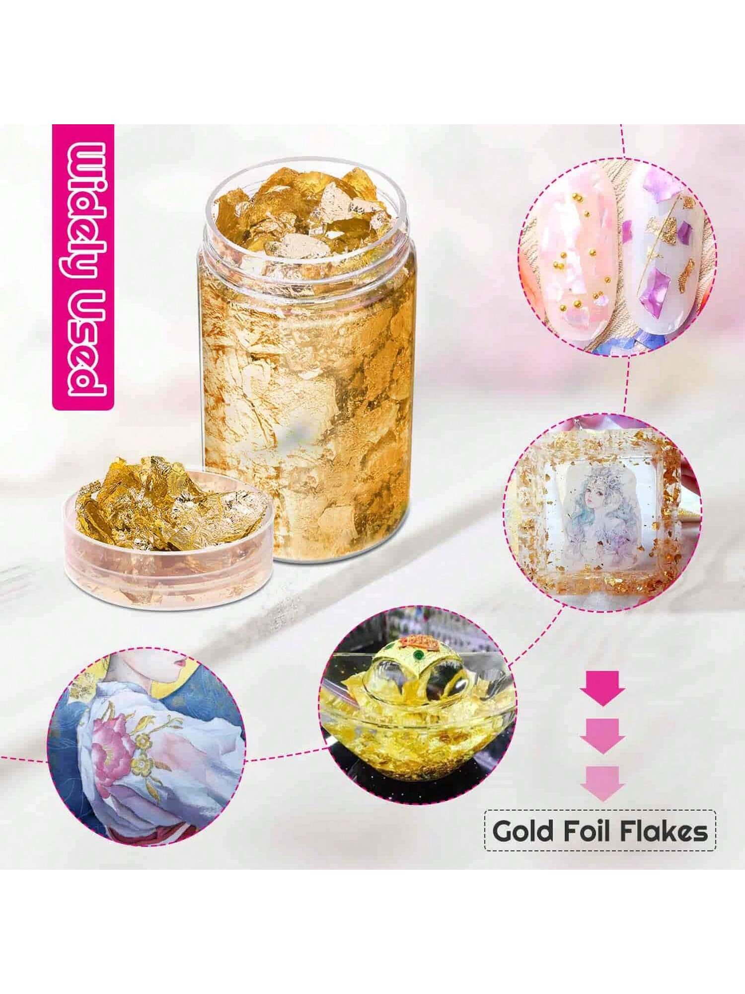 Gold Flakes, Gold Leaf Cake De - Gold Foil Flakes ulasan dan harga