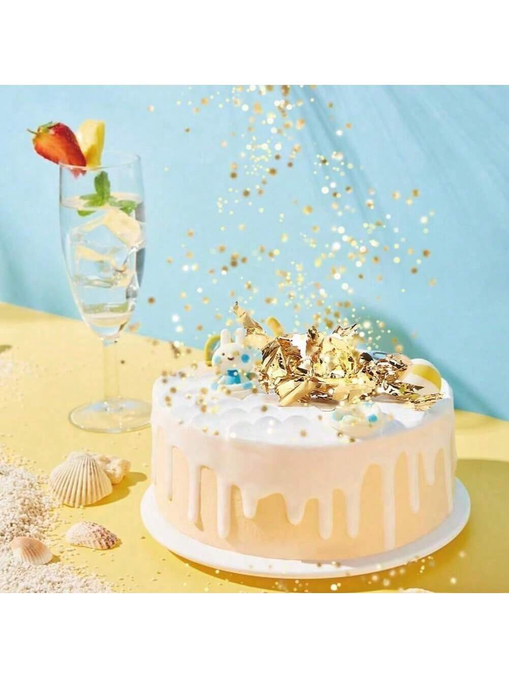 Gold Flakes, Gold Leaf Cake De - Gold Foil Flakes ulasan dan harga