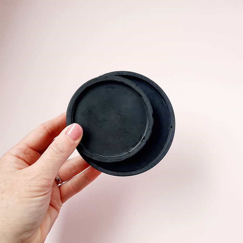 Round Tray Cement Molds Silico - Coaster Mold Round ulasan dan harga