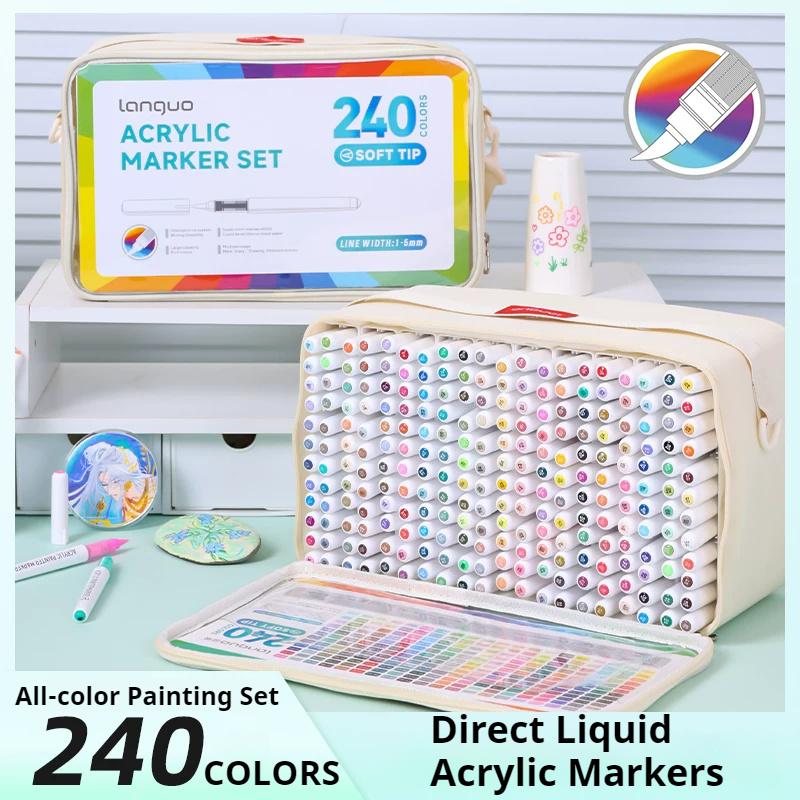 LANGUO 240 Colors Direct Liqui - Copic Marker Sketch ulasan dan harga