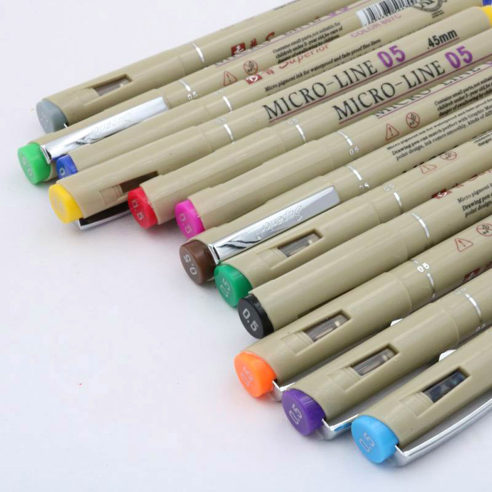 12 Colors Porous-Point Pens Dr - Copic Marker Sketch ulasan dan harga