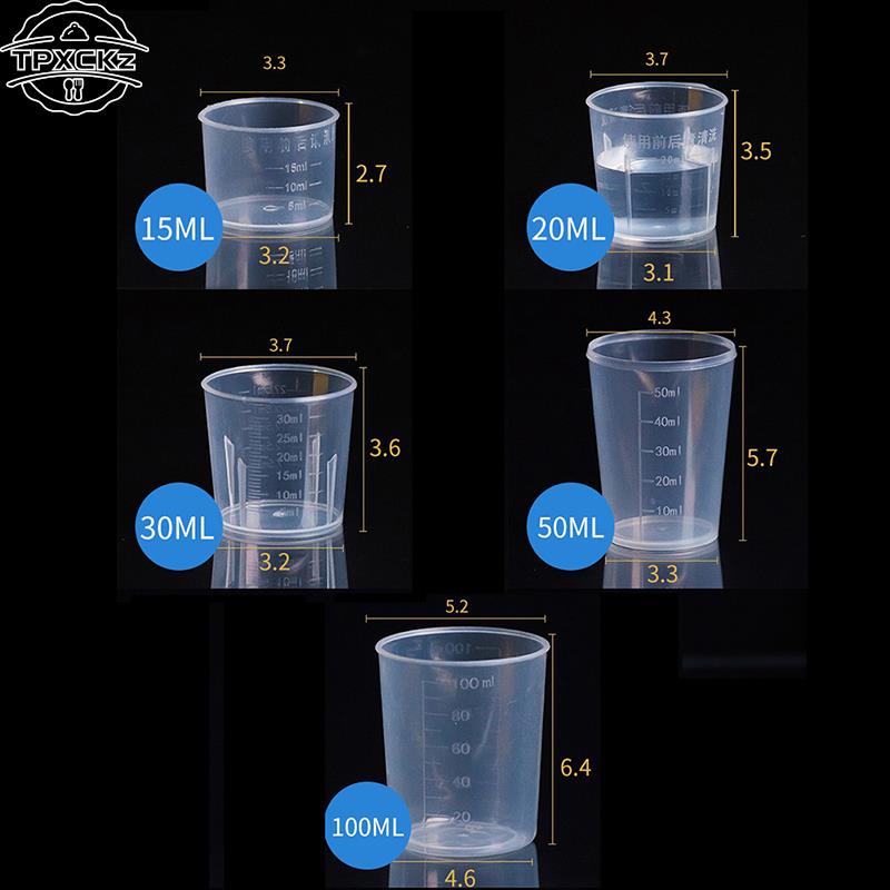 15ml-500ml Plastic Measuring J - Mixing Cup Silicone ulasan dan harga