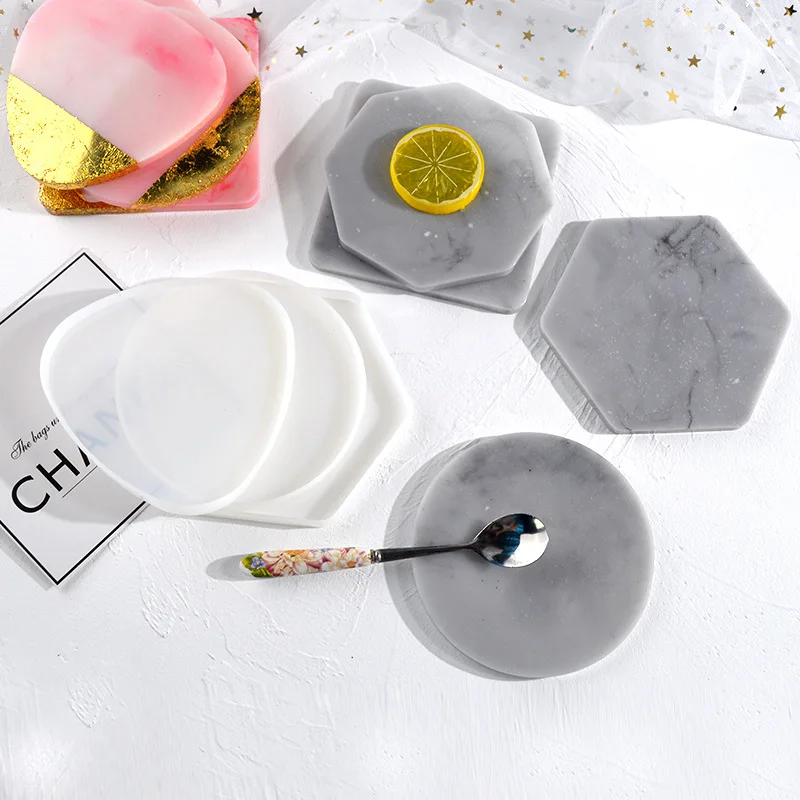 Multi-style Geometric Coaster  - Coaster Mold Round ulasan dan harga