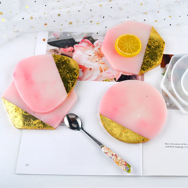 Multi-style Geometric Coaster  - Coaster Mold Round ulasan dan harga