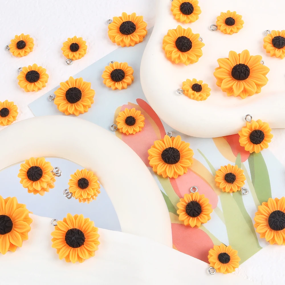 10pcs 16/18/24/30mm Resin Sunf - Flower Preservation Resin ulasan dan harga
