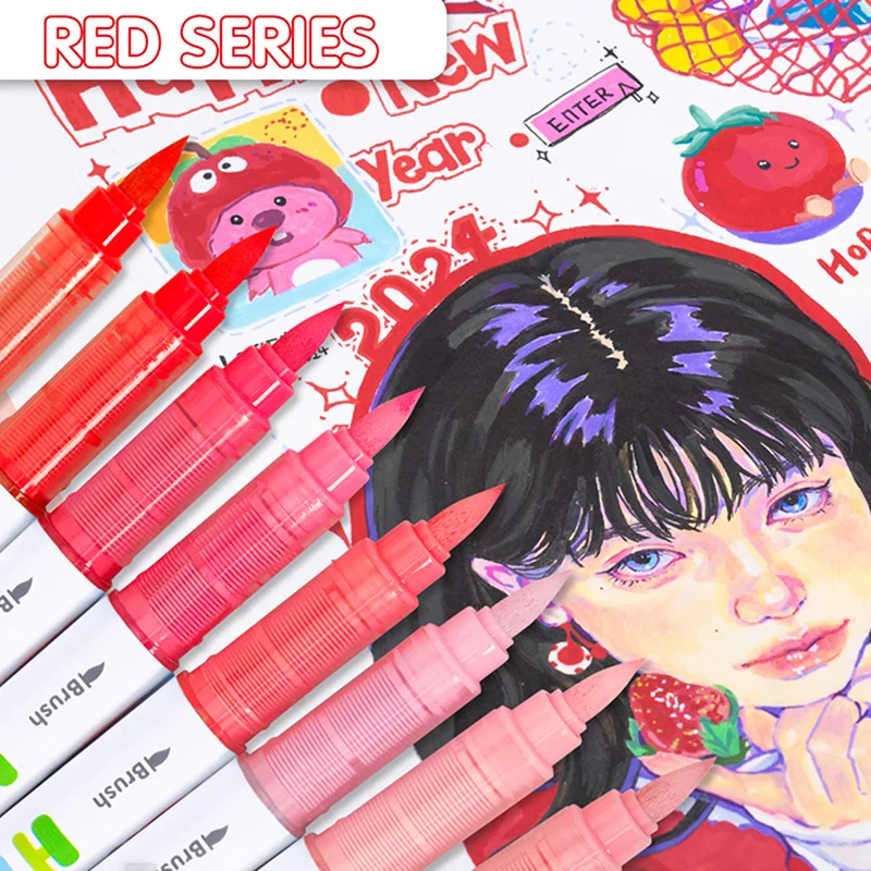 Hdele 8~120 Colors Acrylic Mar - Copic Marker Sketch ulasan dan harga
