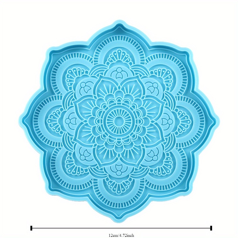 Mandala Coaster Silicone Mold  - Silicone Mold Tray ulasan dan harga