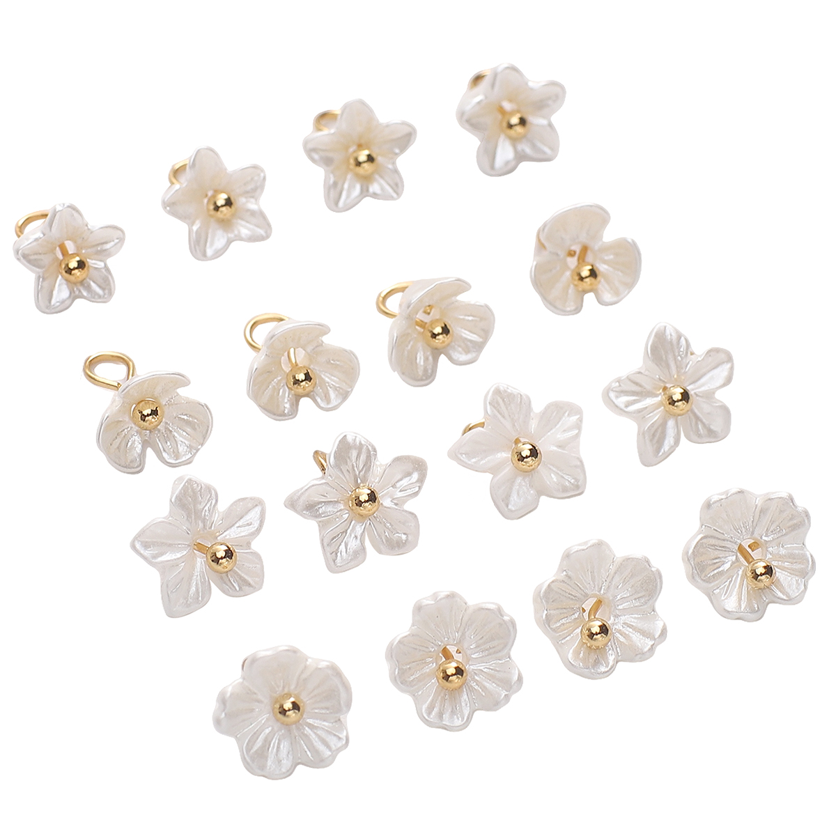 5pcs White Mini Small Flowers  - Flower Preservation Resin ulasan dan harga