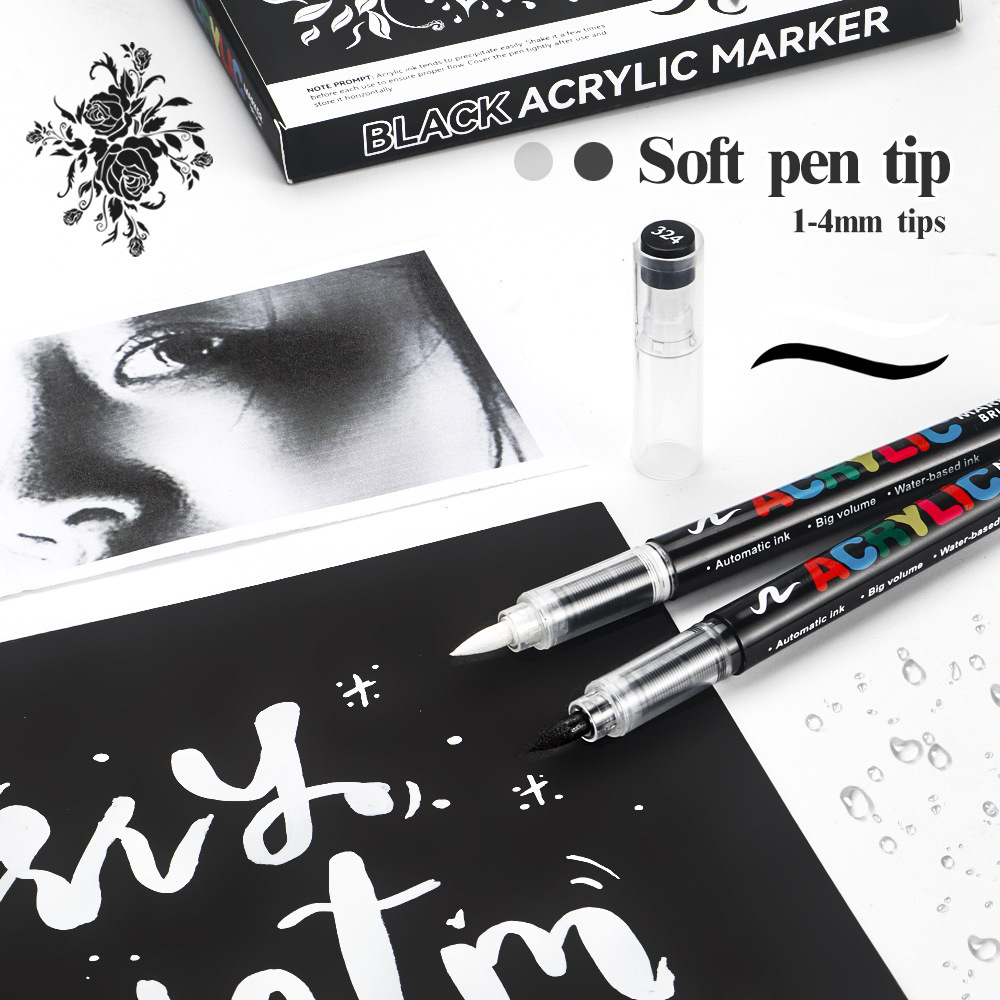 12Pcs Black/White Premium High - Copic Marker Sketch ulasan dan harga