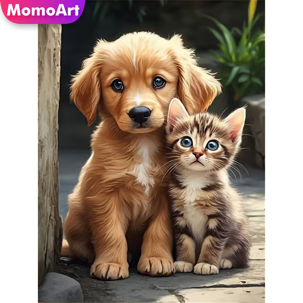 Momoart Diamond Embroidery Dog - Resin Craft For Beginners ulasan dan harga