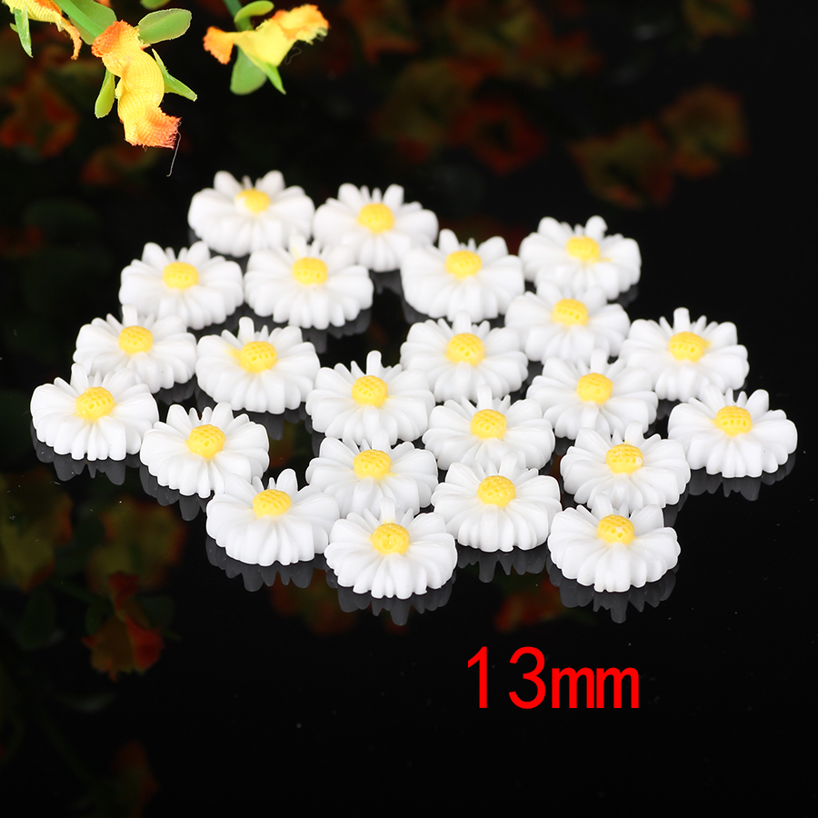 50pcs/lot 9mm-22mm White Flat  - Flower Preservation Resin ulasan dan harga