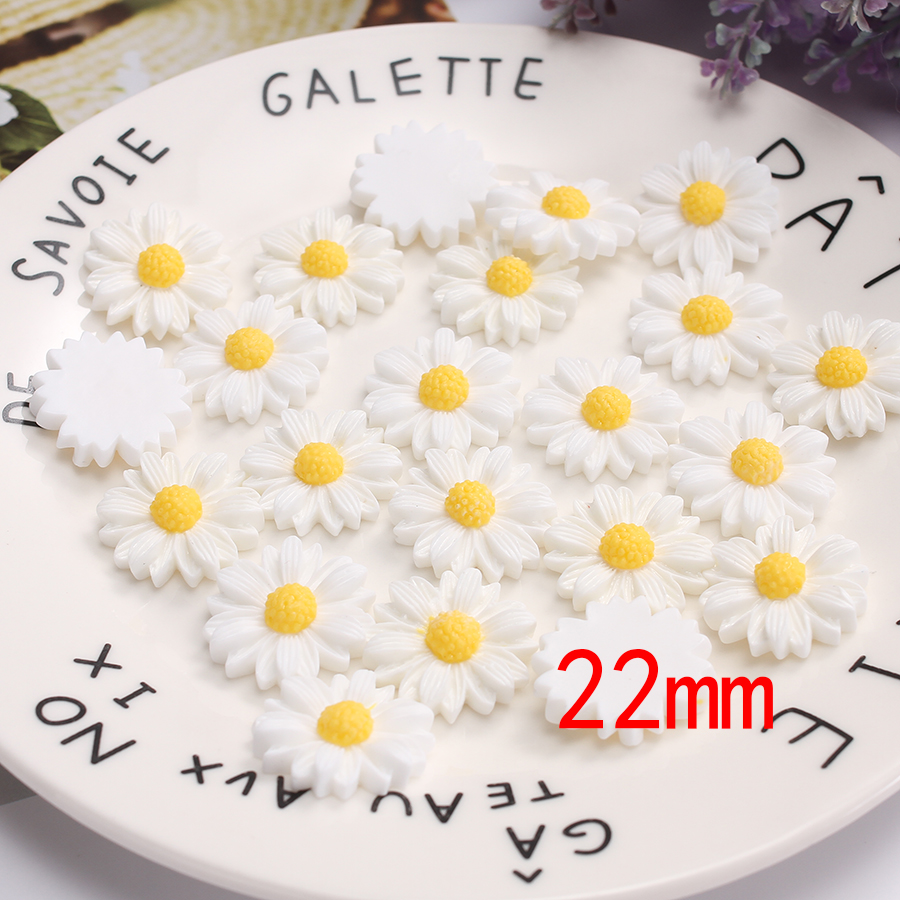 50pcs/lot 9mm-22mm White Flat  - Flower Preservation Resin ulasan dan harga